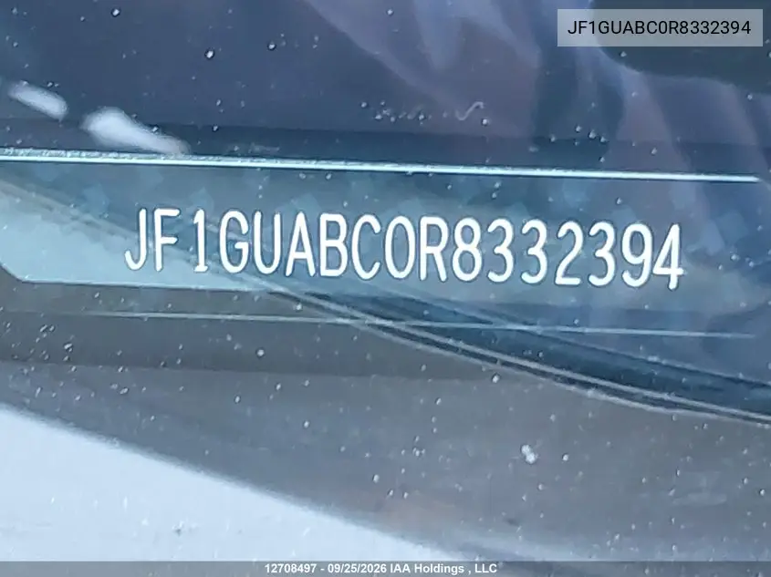 2024 SUBARU IMPREZA VIN JF1GUABC0R8332394 — фото 19