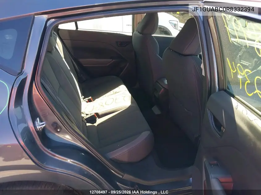 2024 SUBARU IMPREZA VIN JF1GUABC0R8332394 — фото 8