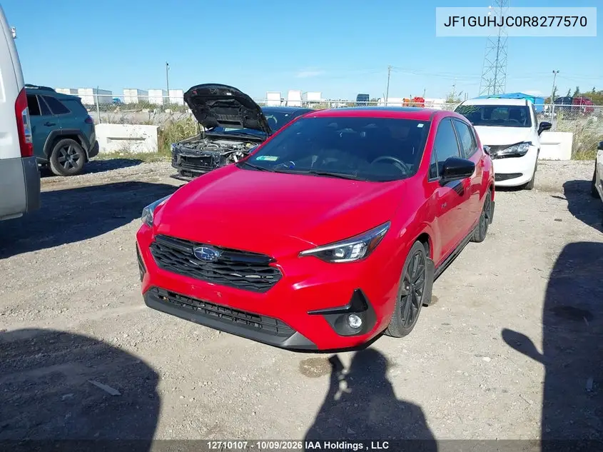 2024 SUBARU IMPREZA VIN JF1GUHJC0R8277570 — фото 2