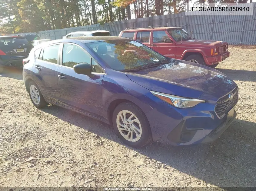 SUBARU IMPREZA 2024, VIN JF1GUABC5R8850940