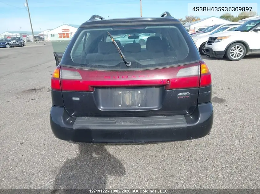2003 SUBARU LEGACY VIN 4S3BH635936309897 — фото 16