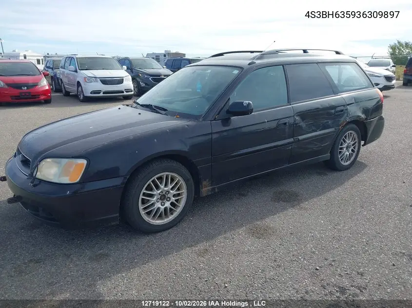 2003 SUBARU LEGACY VIN 4S3BH635936309897 — фото 2