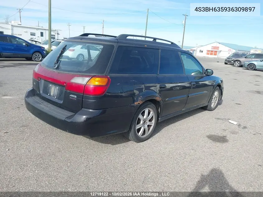 2003 SUBARU LEGACY VIN 4S3BH635936309897 — фото 4