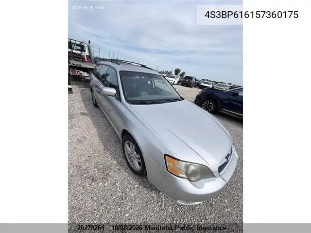 SUBARU LEGACY 2005, VIN 4S3BP616157360175