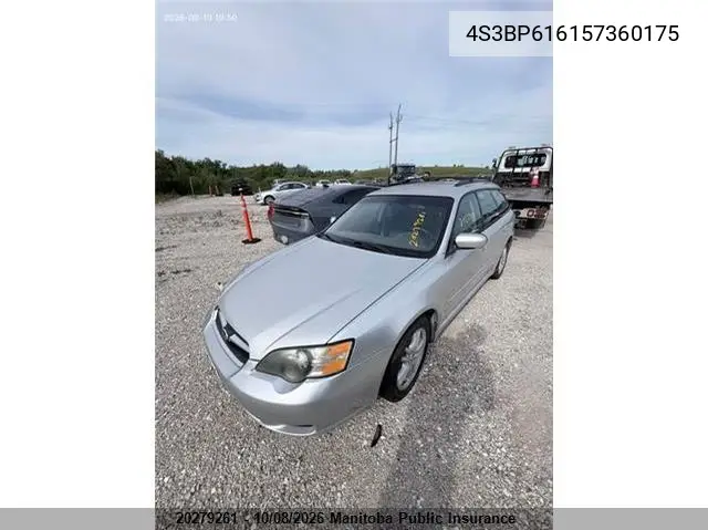 2005 SUBARU LEGACY VIN 4S3BP616157360175 — фото 2