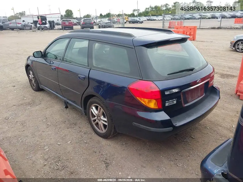 2005 SUBARU LEGACY VIN 4S3BP616357308143 — фото 3