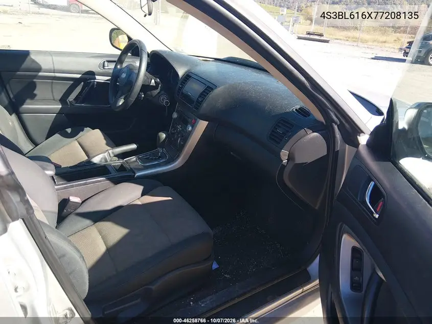 2007 SUBARU LEGACY VIN 4S3BL616X77208135 — фото 5