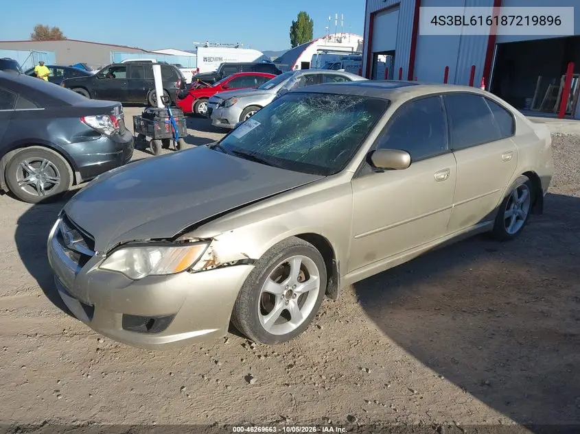 2008 SUBARU LEGACY VIN 4S3BL616187219896 — фото 2