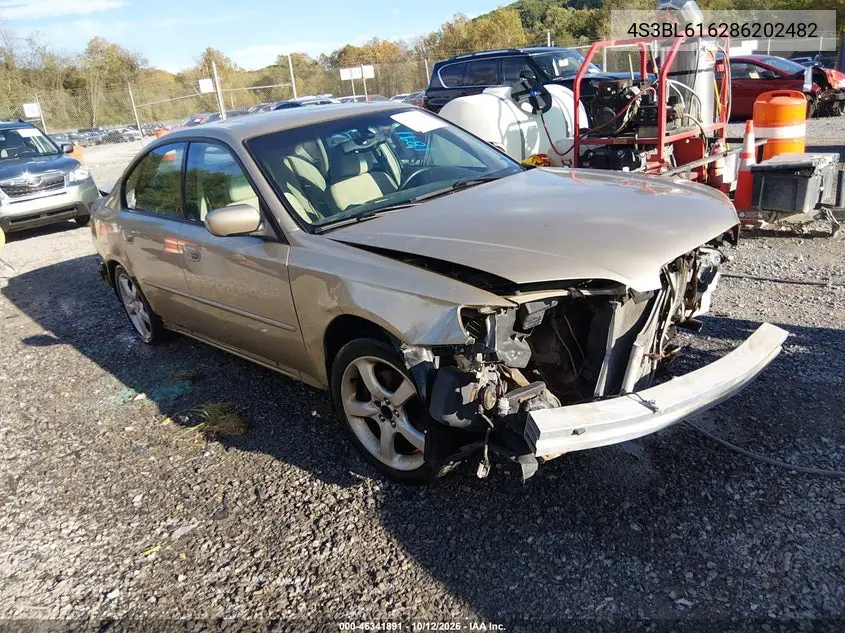 SUBARU LEGACY 2008, VIN 4S3BL616286202482
