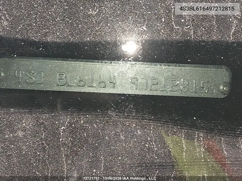 2009 SUBARU LEGACY VIN 4S3BL616497212815 — фото 19