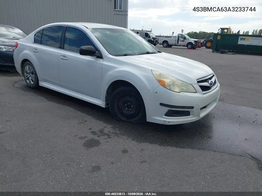 SUBARU LEGACY 2010, VIN 4S3BMCA63A3233744