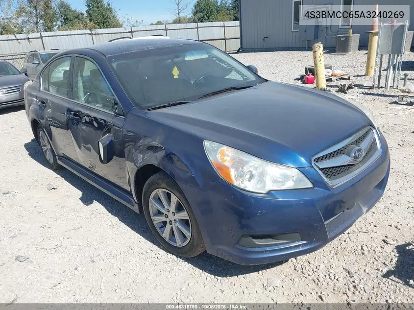 SUBARU LEGACY 2010, VIN 4S3BMCC65A3240269