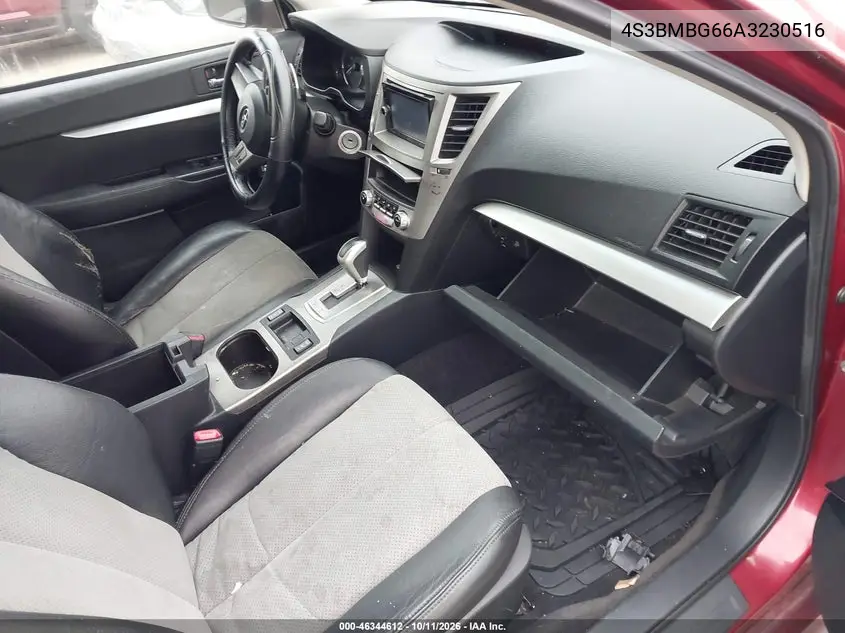 2010 SUBARU LEGACY VIN 4S3BMBG66A3230516 — фото 5