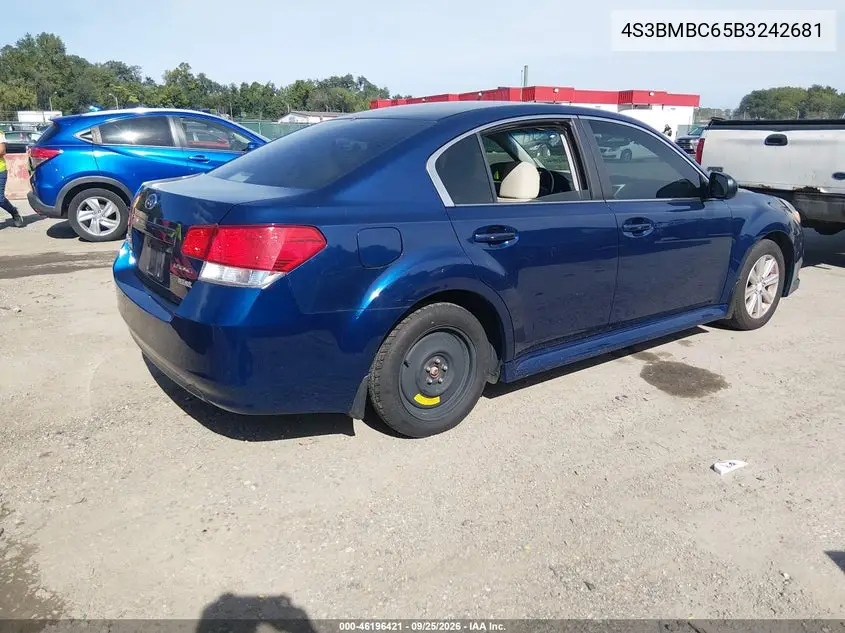 2011 SUBARU LEGACY VIN 4S3BMBC65B3242681 — фото 4