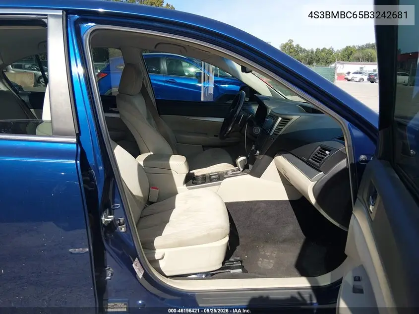 2011 SUBARU LEGACY VIN 4S3BMBC65B3242681 — фото 5