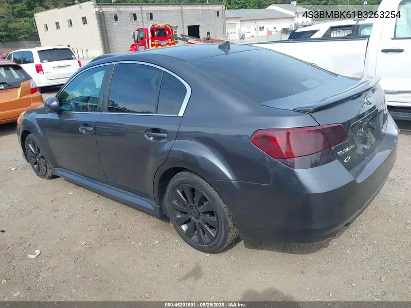 2011 SUBARU LEGACY VIN 4S3BMBK61B3263254 — фото 3