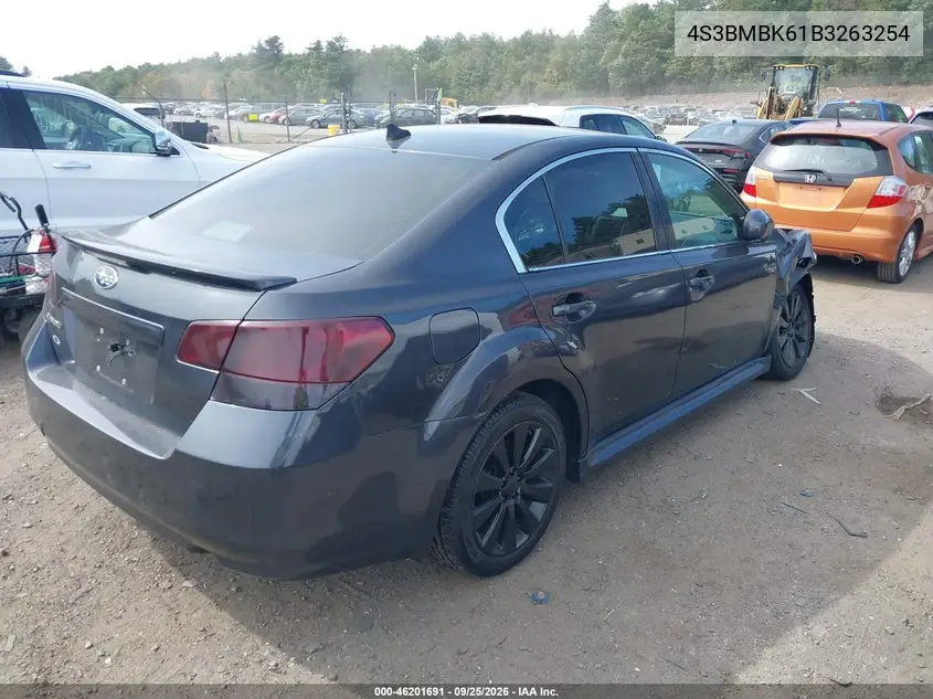 2011 SUBARU LEGACY VIN 4S3BMBK61B3263254 — фото 4