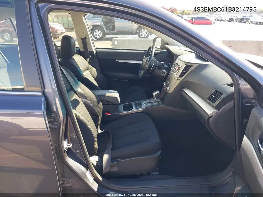2011 SUBARU LEGACY VIN 4S3BMBC61B3214795 — фото 5