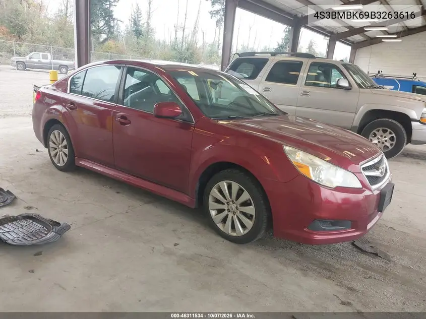 SUBARU LEGACY 2011, VIN 4S3BMBK69B3263616