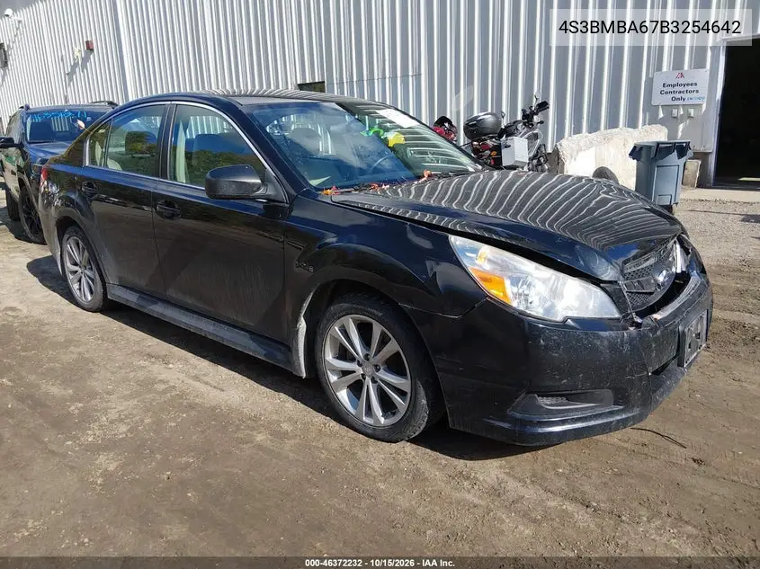 SUBARU LEGACY 2011, VIN 4S3BMBA67B3254642