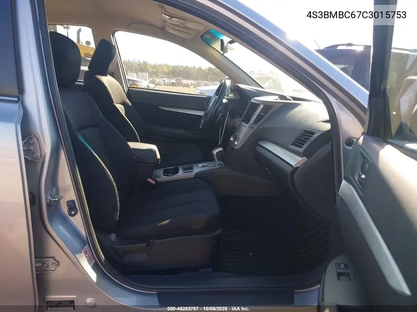 2012 SUBARU LEGACY VIN 4S3BMBC67C3015753 — фото 5