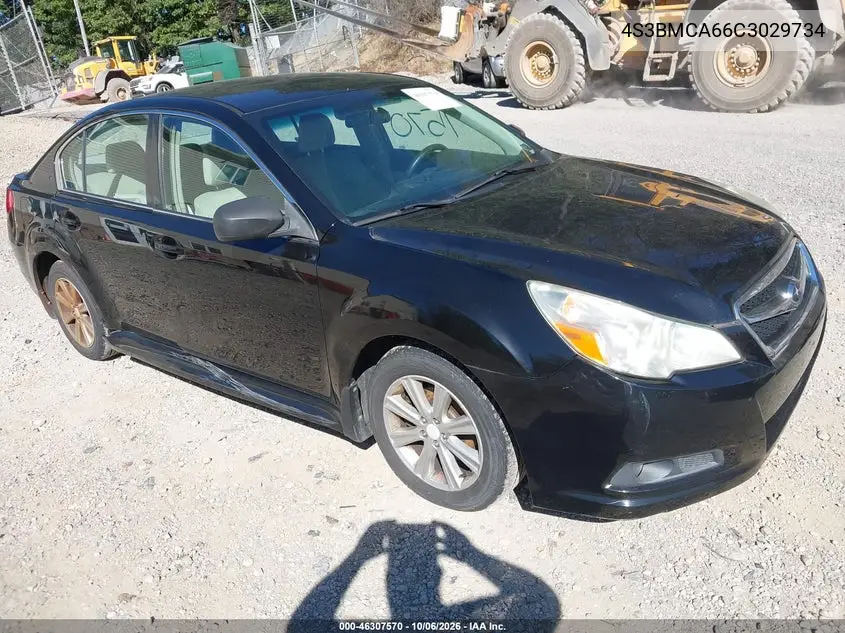 SUBARU LEGACY 2012, VIN 4S3BMCA66C3029734