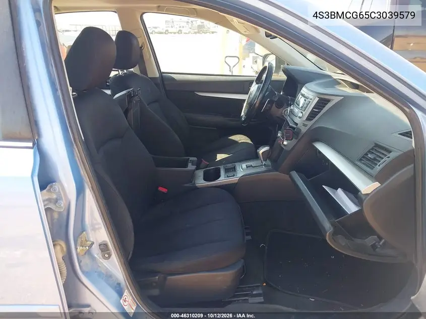2012 SUBARU LEGACY VIN 4S3BMCG65C3039579 — фото 5