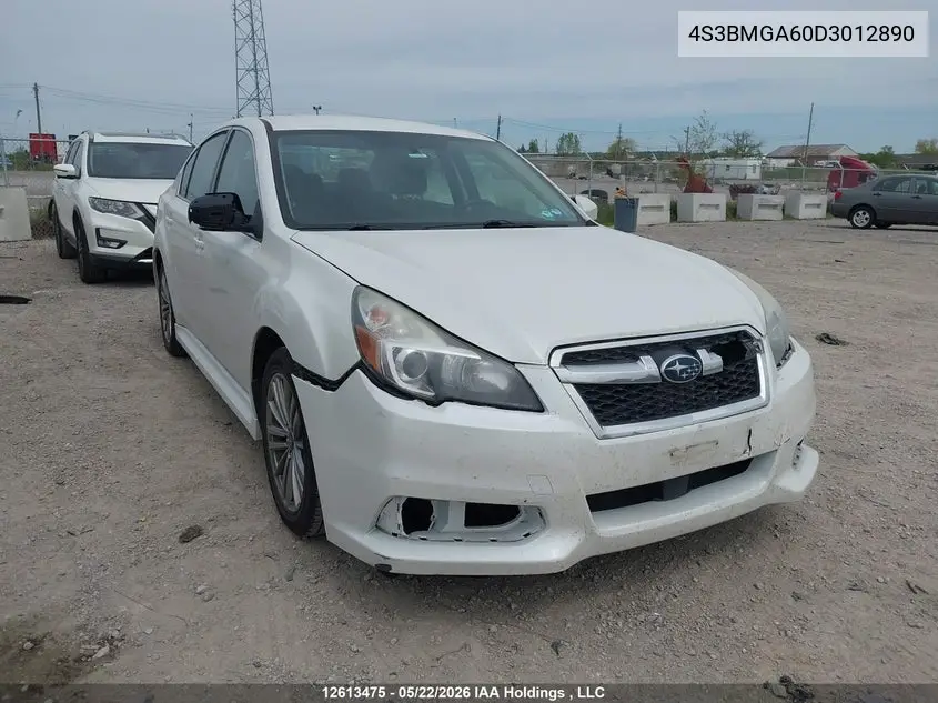SUBARU LEGACY 2013, VIN 4S3BMGA60D3012890