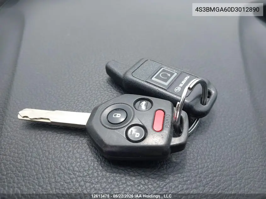 2013 SUBARU LEGACY VIN 4S3BMGA60D3012890 — фото 10