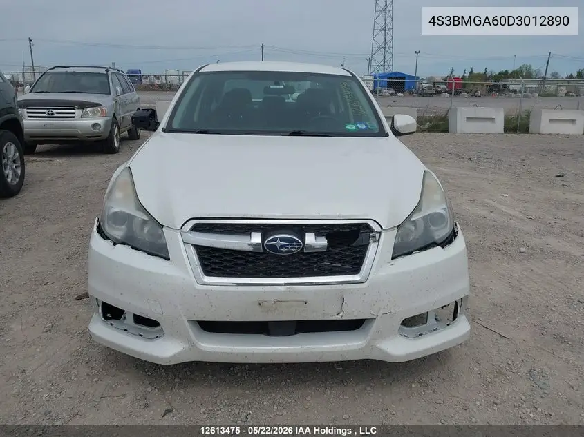 2013 SUBARU LEGACY VIN 4S3BMGA60D3012890 — фото 11