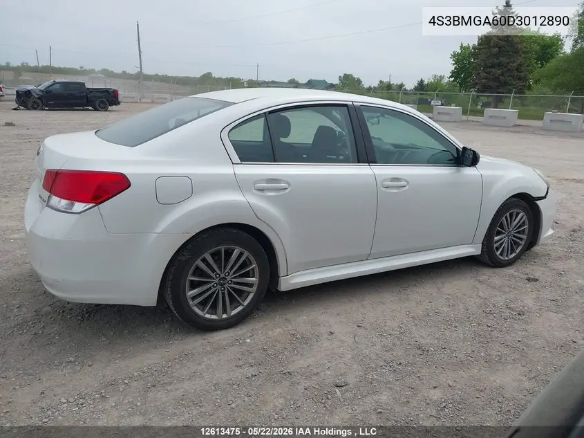 2013 SUBARU LEGACY VIN 4S3BMGA60D3012890 — фото 12