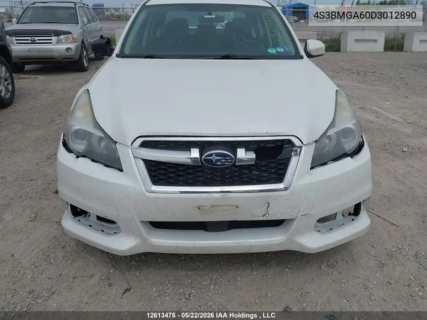 2013 SUBARU LEGACY VIN 4S3BMGA60D3012890 — фото 6