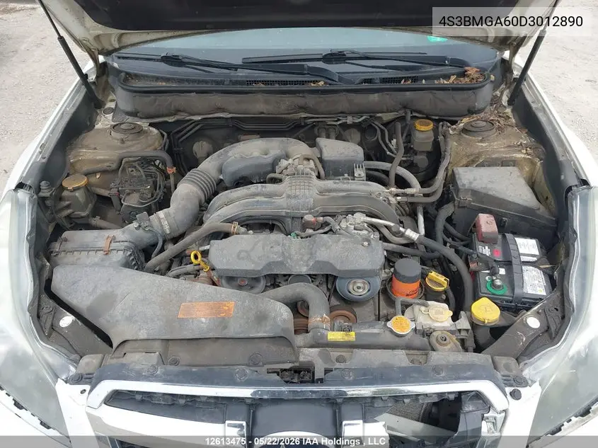 2013 SUBARU LEGACY VIN 4S3BMGA60D3012890 — фото 9