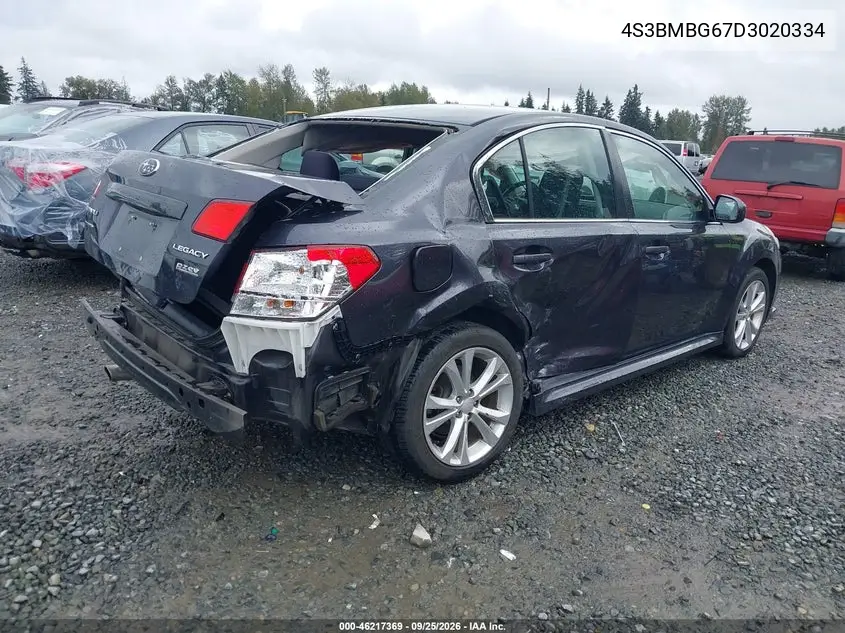 2013 SUBARU LEGACY VIN 4S3BMBG67D3020334 — фото 4
