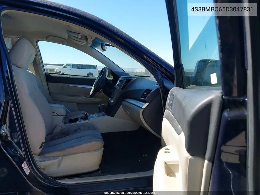2013 SUBARU LEGACY VIN 4S3BMBC65D3047831 — фото 5