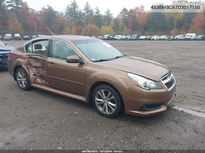 SUBARU LEGACY 2013, VIN 4S3BMBC67D3017150