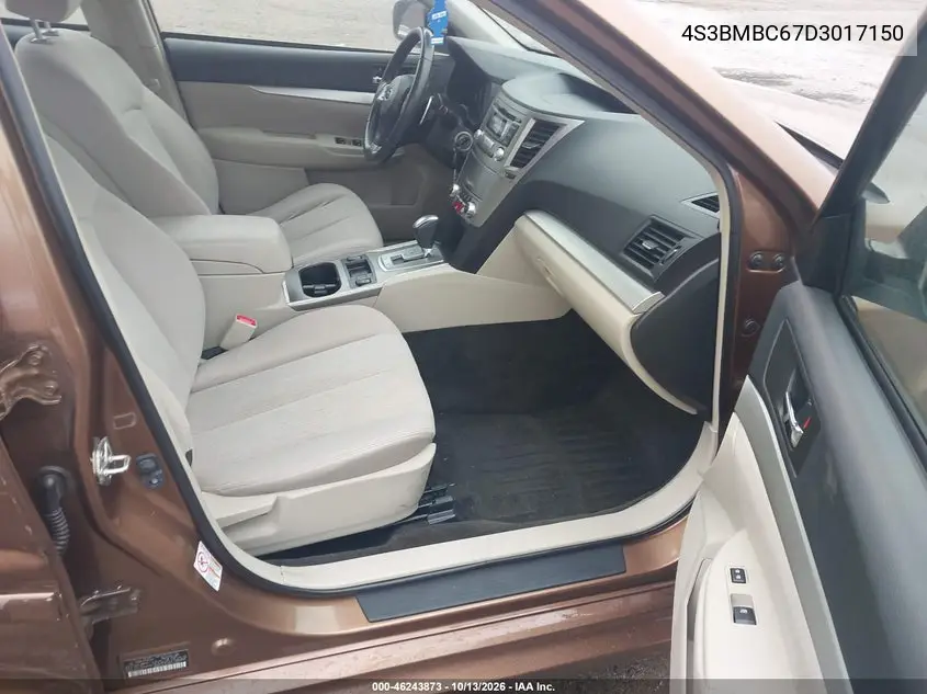 2013 SUBARU LEGACY VIN 4S3BMBC67D3017150 — фото 5