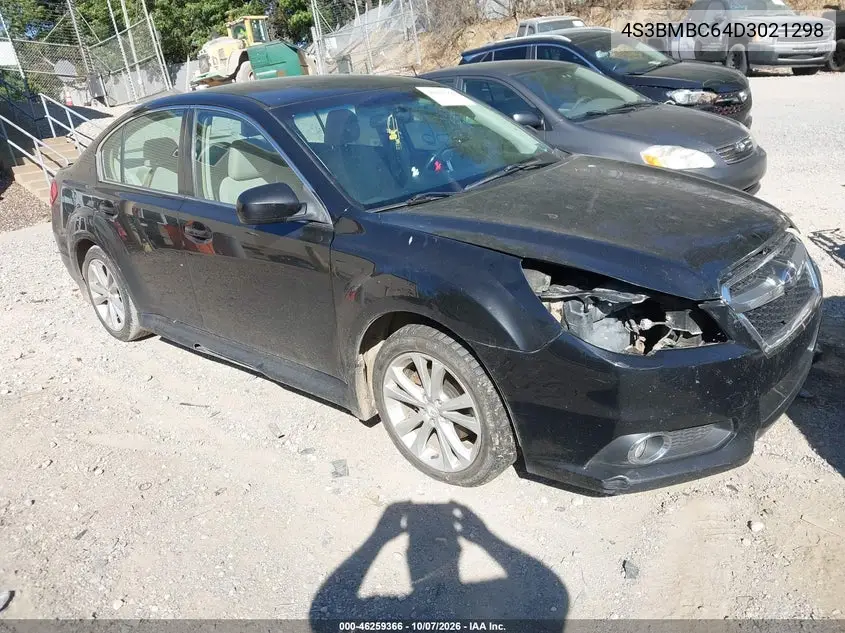 SUBARU LEGACY 2013, VIN 4S3BMBC64D3021298