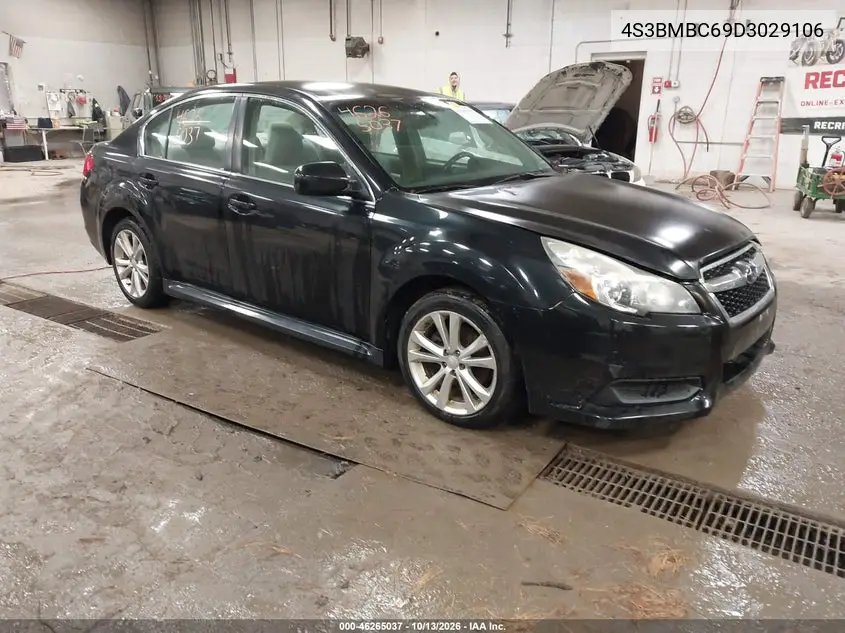 SUBARU LEGACY 2013, VIN 4S3BMBC69D3029106