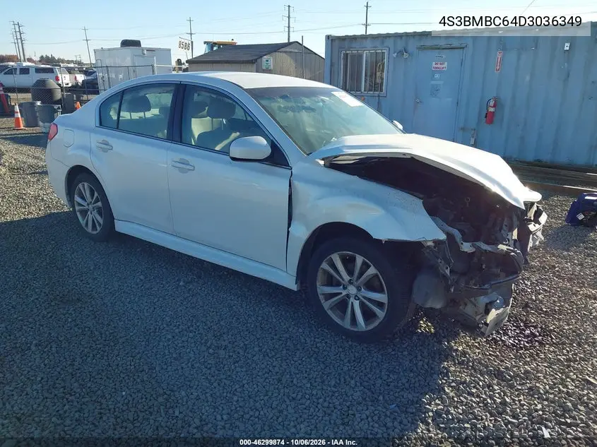 SUBARU LEGACY 2013, VIN 4S3BMBC64D3036349