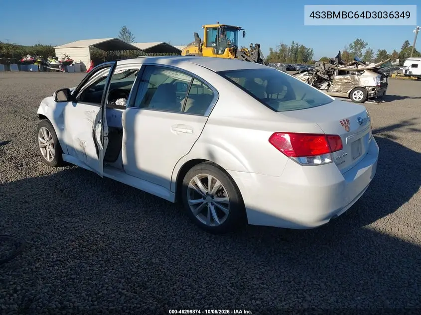 2013 SUBARU LEGACY VIN 4S3BMBC64D3036349 — фото 3