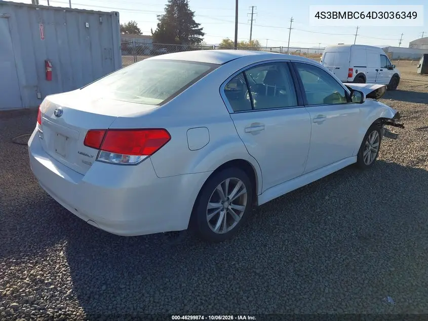 2013 SUBARU LEGACY VIN 4S3BMBC64D3036349 — фото 4