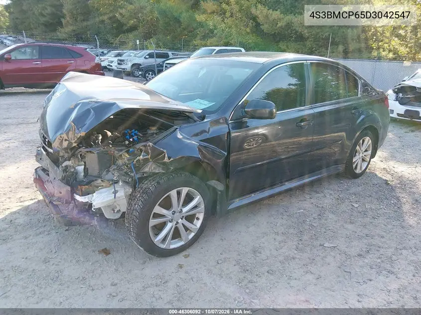 2013 SUBARU LEGACY VIN 4S3BMCP65D3042547 — фото 2