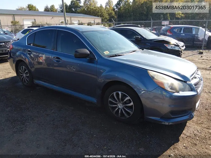 SUBARU LEGACY 2013, VIN 4S3BMBA62D3017365