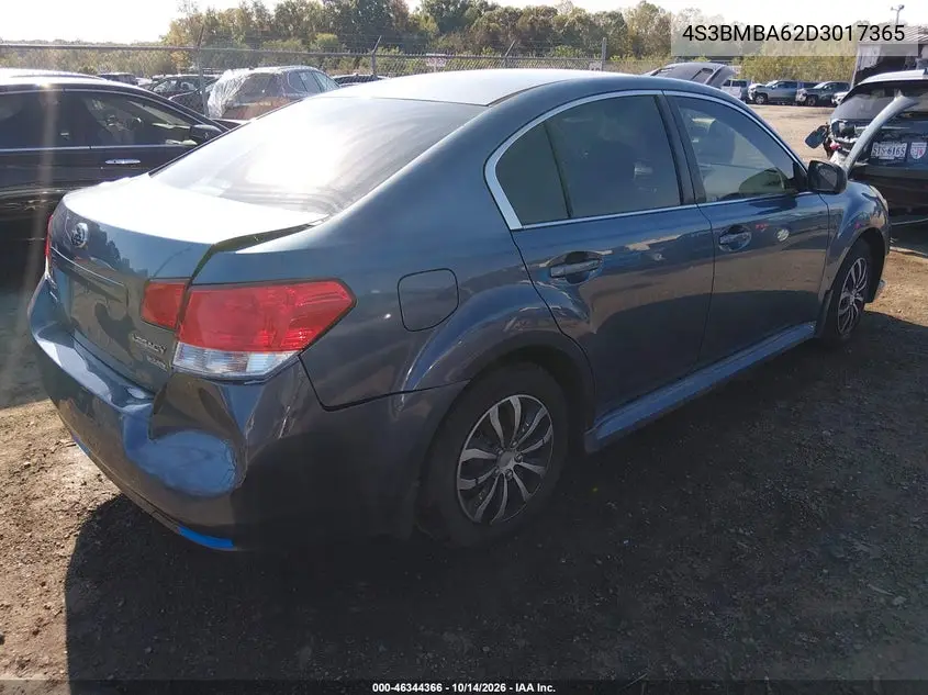 2013 SUBARU LEGACY VIN 4S3BMBA62D3017365 — фото 4