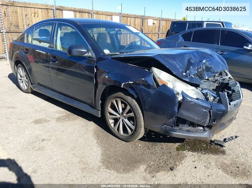 SUBARU LEGACY 2013, VIN 4S3BMCC64D3038625
