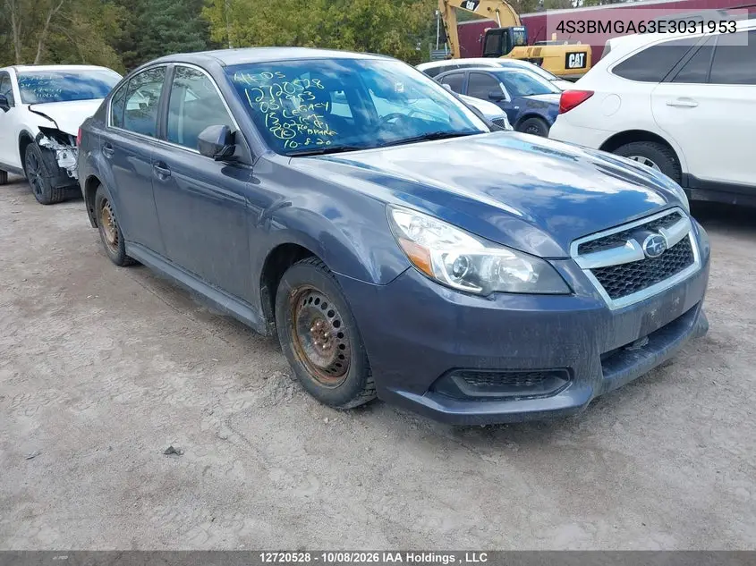 SUBARU LEGACY 2014, VIN 4S3BMGA63E3031953