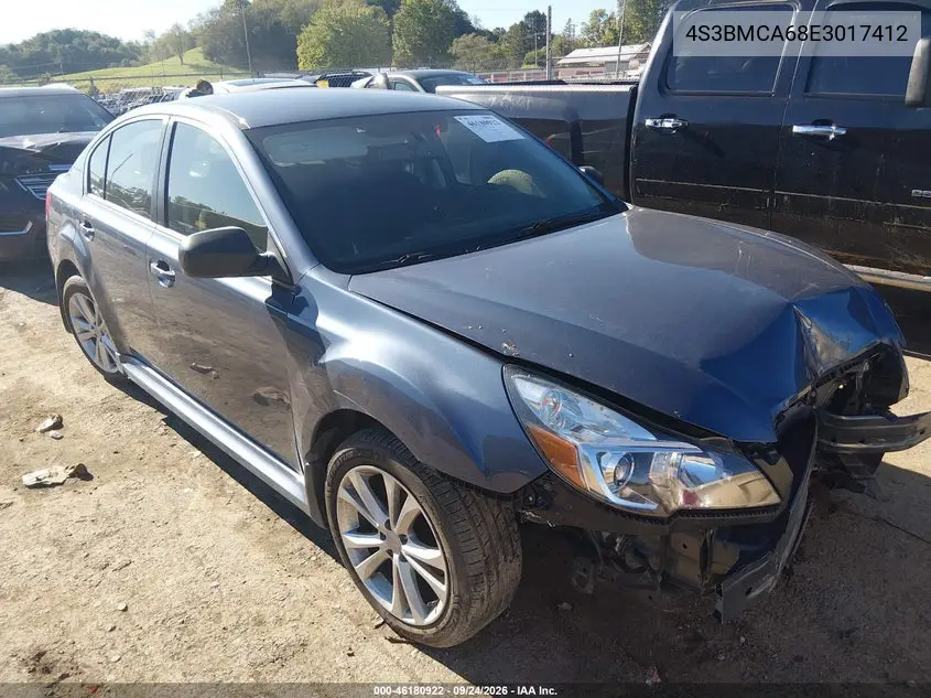 SUBARU LEGACY 2014, VIN 4S3BMCA68E3017412