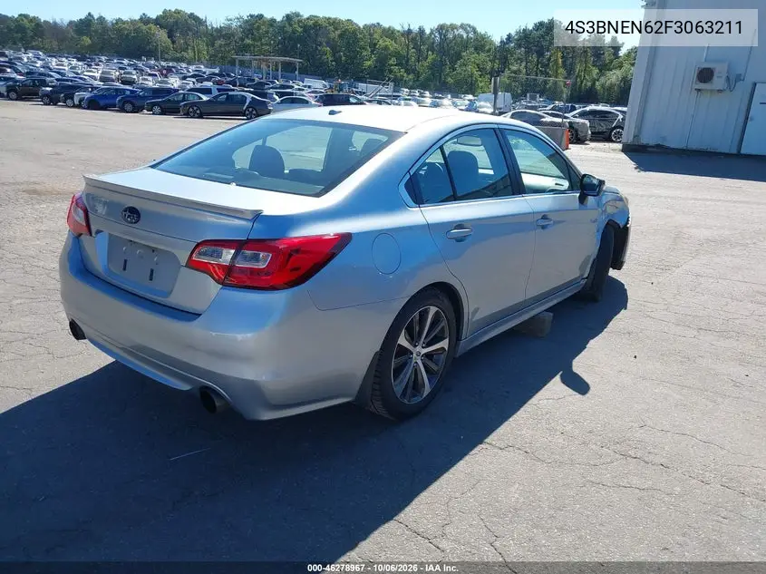 2015 SUBARU LEGACY VIN 4S3BNEN62F3063211 — фото 4