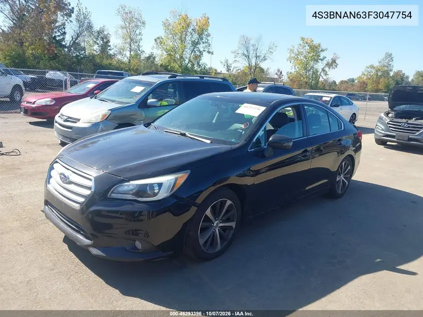 2015 SUBARU LEGACY VIN 4S3BNAN63F3047754 — фото 2